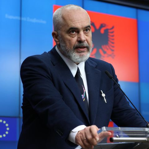 Der albanische Ministerpräsident Edi Rama