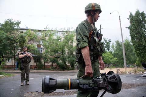 Ukraine: Der Garnisonskommandeur der separatistischen prorussischen Volksmiliz Alexander Nikischin