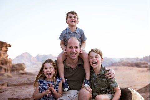 Dieses Bild von Prinz William und seinen drei Kindern veröffentlichte der Kensington Palast zum Vatertag 