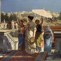 So stellte sich Prospero Piatti um 1910 das Leben einer Römerin vor.