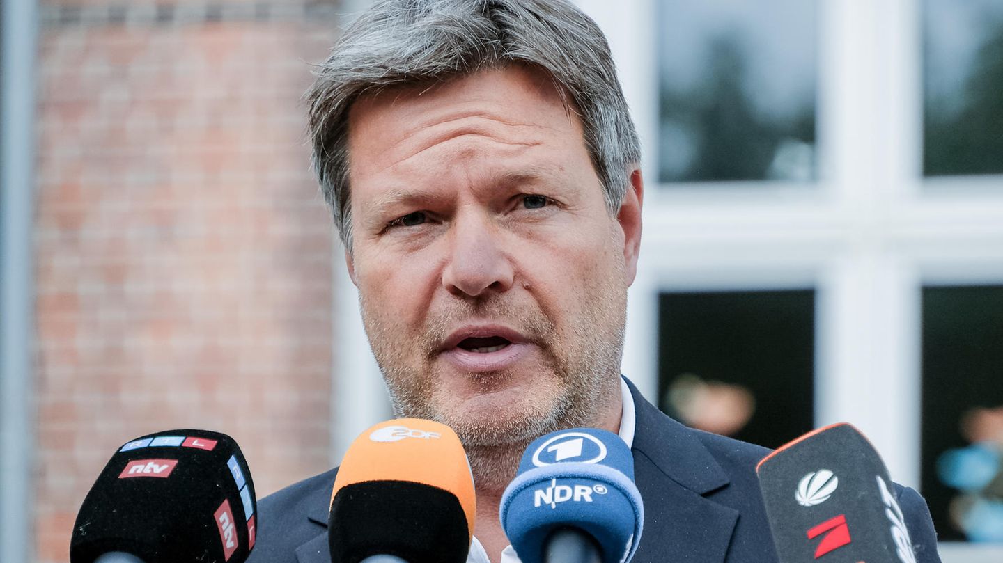 Robert Habeck spricht zu Gasmangel-Problematik Robert Habeck spricht zu Gasmangel-Problematik