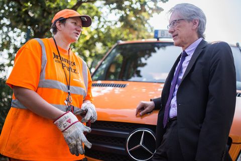 Eine BSR-Mitarbeiterin. Von ihr soll es noch viel mehr geben.