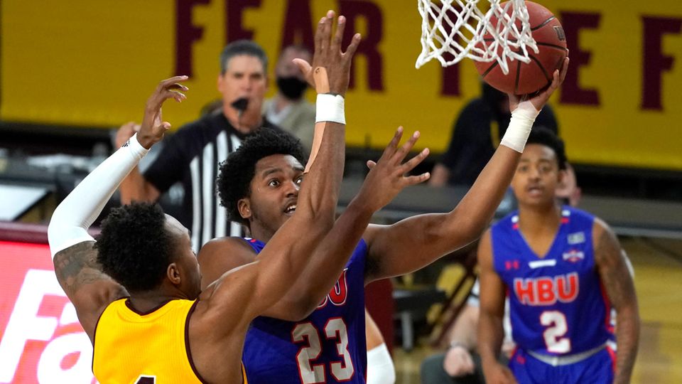 Darius Lee mit der Nummer 23 bei einem Spiel der US-College-Basketballliga NCAA Ende 2020 in Arizona