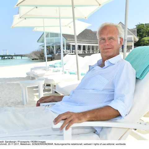 Harald Schmidt am Strand
