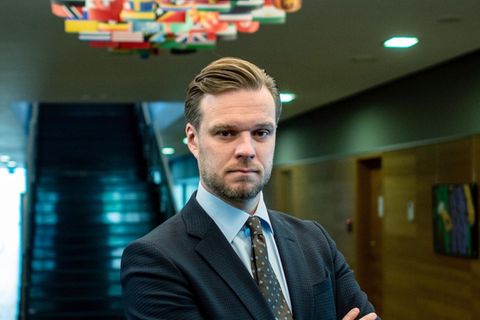 Porträt Litauens Außenminister Gabrielius Landsbergis