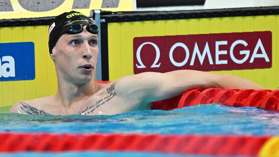 Profi-Schwimmer Florian Wellbrock bei der WM in Ungarn