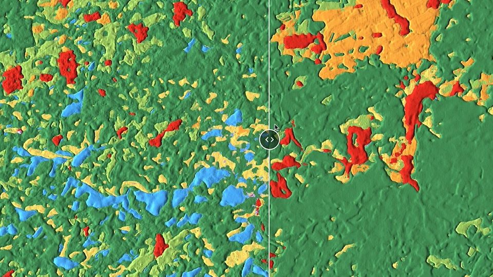 Neues Google-Tool macht mit Satelliten-Daten Ausmaß der Ahrtal-Flut sichtbar