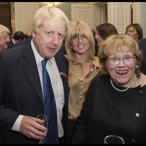 Die Johnsons 2014 bei der Vorstellung von "The Churchill Factor"
