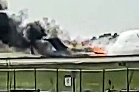Passagierflugzeug in Miami fängt Feuer
