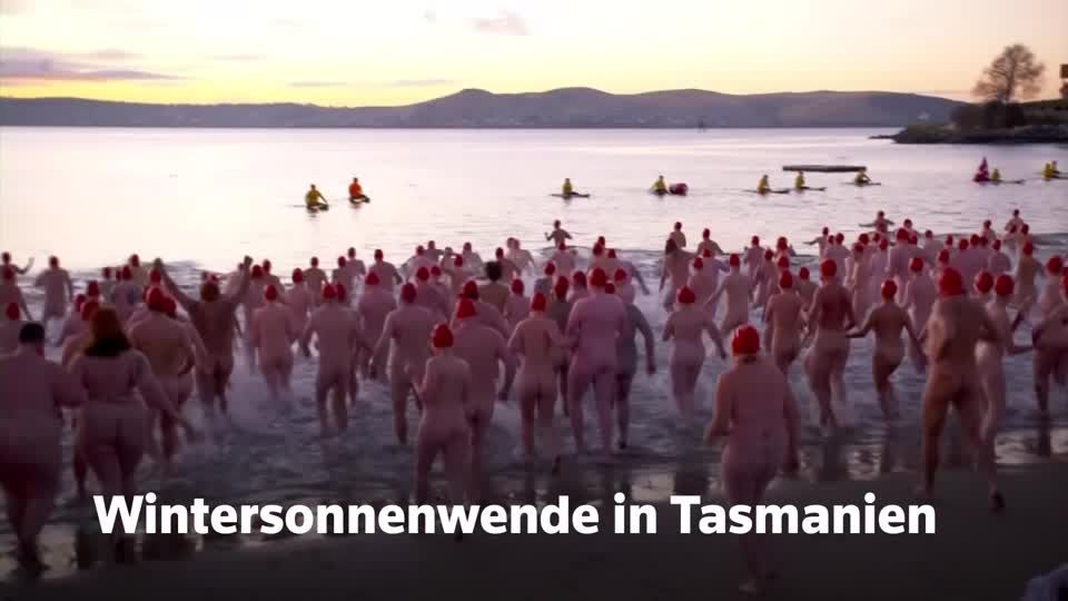 Video: Nacktschwimmer in Aktion