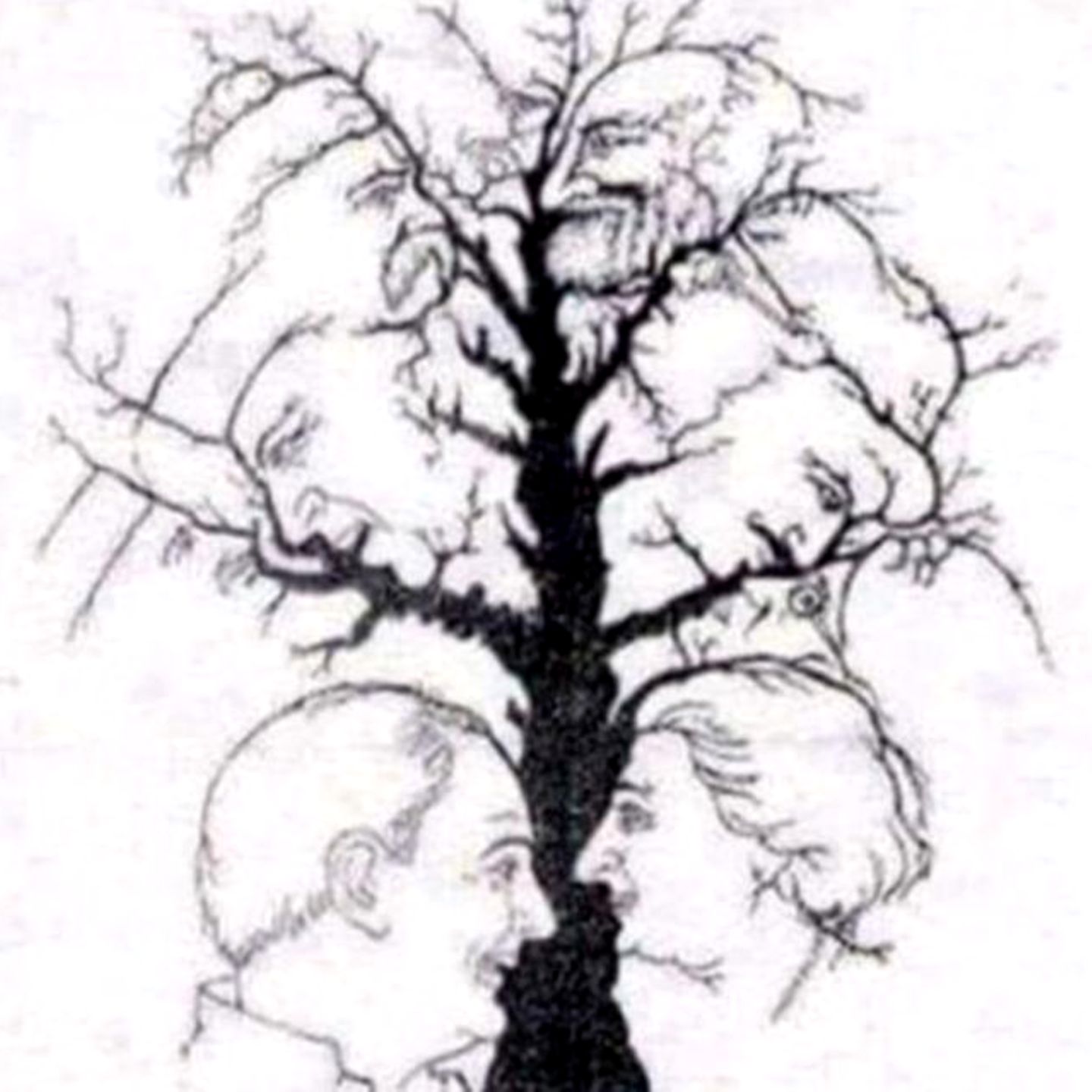 Verrücktes Suchbild: Finden Sie alle Gesichter? Rätsel