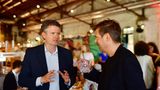 Lars Haider (l.), Chefredakteur des "Hamburger Abendblatt" und Gregor Peter Schmitz, Vorsitzender der stern-Chefredaktion