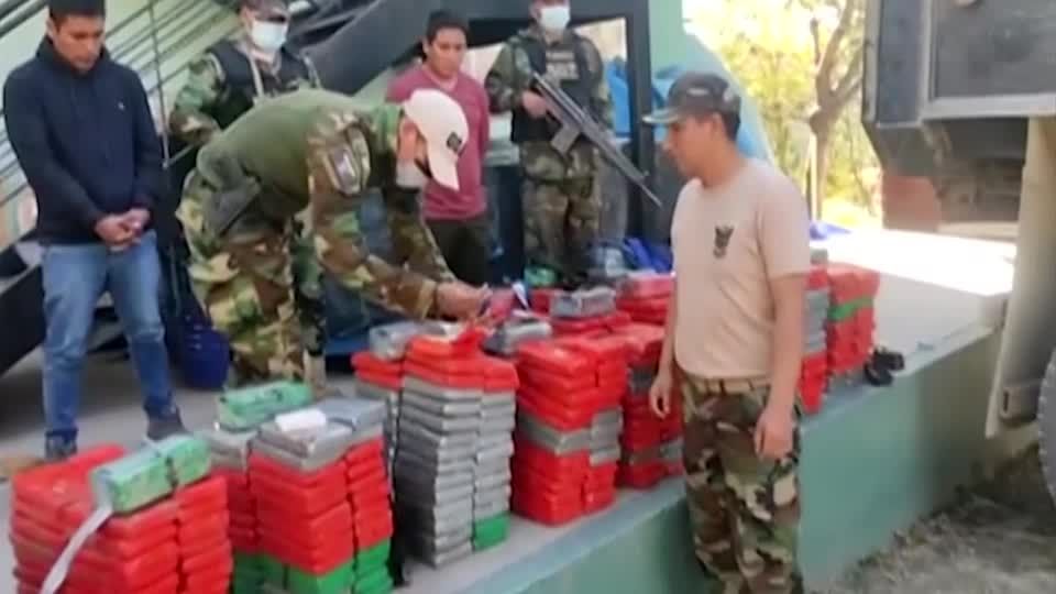 Video: Mehr als eine Tonne Kokain - Polizei in Peru meldet Ermittlungserfolg