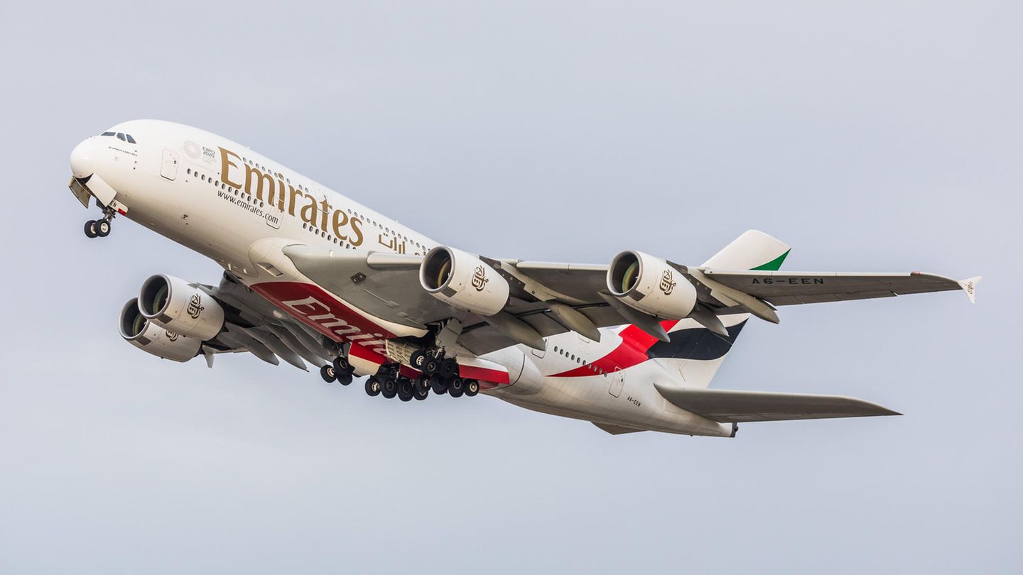 Airbus A380 von Emirates