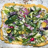 Deftig vegan Mediterran: Polentapzza