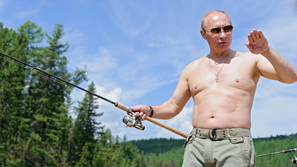 Wladimir Putin bei einem Ausflug nach Sibirien 2013.