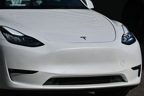 Die Front eines Tesla-Autos