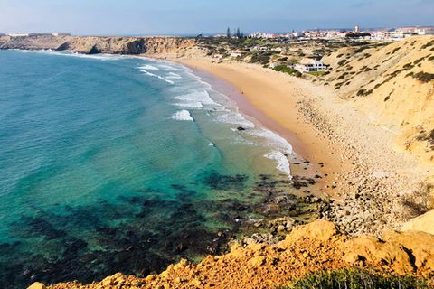 Algarve Portugal: Blick auf den Praia da Mareta in Sagres