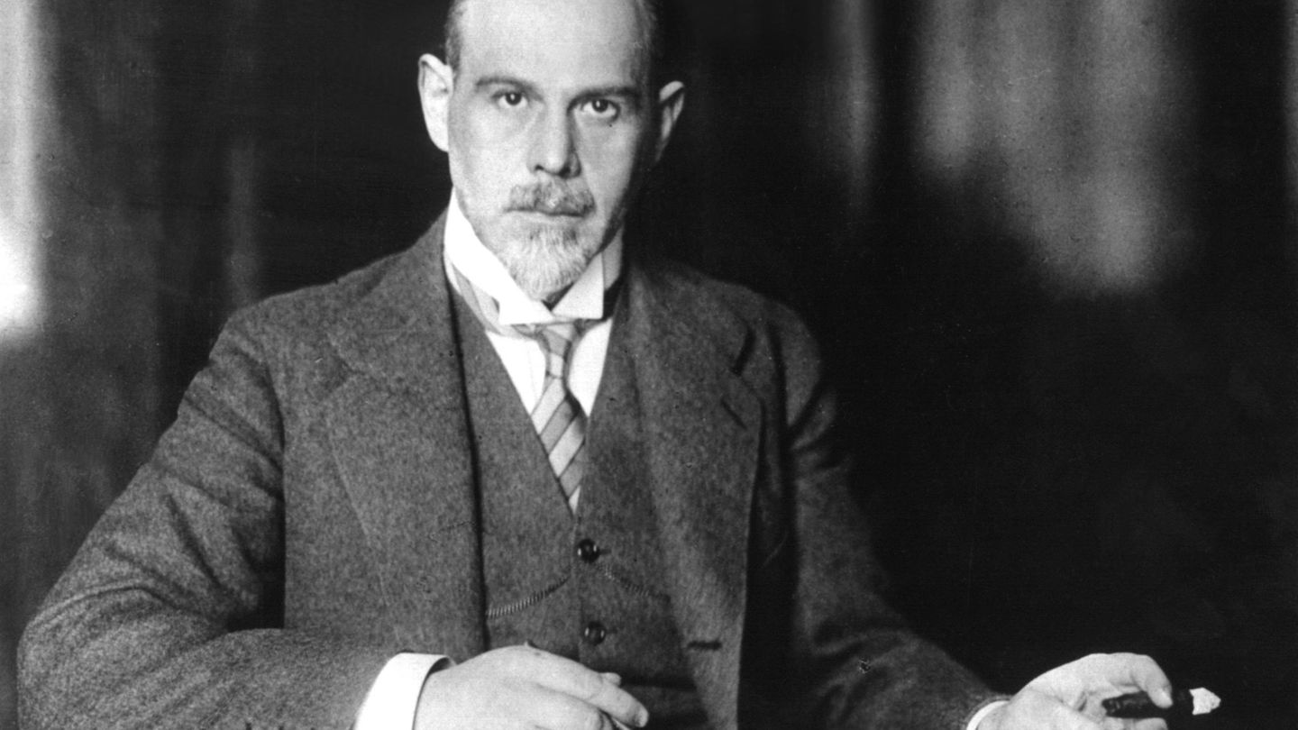 Eine undatierte Aufnahme des deutschen Außenministers Walther Rathenau