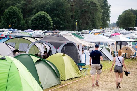 Zeltplatz des Hurricane-Festivals