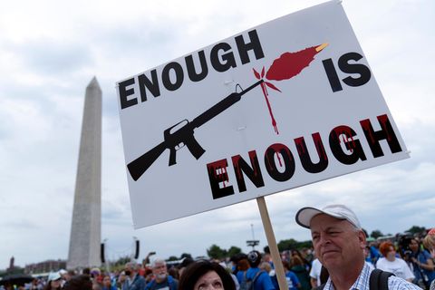 US-Amerikaner demonstrieren für strengere Waffengesetze
