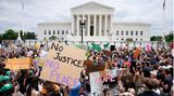 Demonstranten vor dem Supreme Court