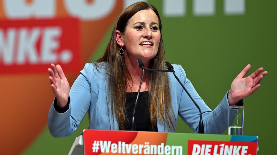 Janine Wissler, alte und neue Vorsitzende der Linkspartei