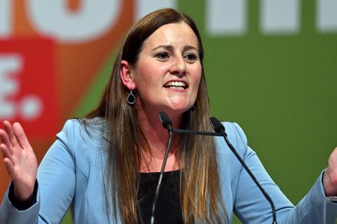 Janine Wissler, alte und neue Vorsitzende der Linkspartei