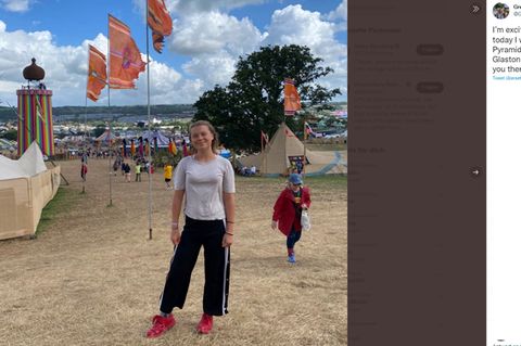 Greta Thunberg auf dem Glastonbury-Festival