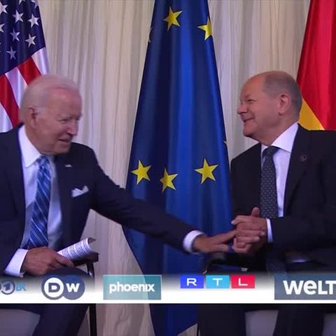 Treffen vor G7-Gipfel: US-Präsident Biden lobt Kanzler Scholz mehrfach für dessen Arbeit