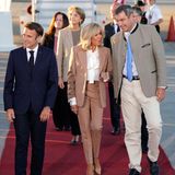 Brigitte Macron und Markus Söder