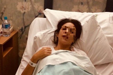 Mit einem alten Krankenhausbild warb Nicole E. um Spenden für eine vermeintliche Krebs-OP