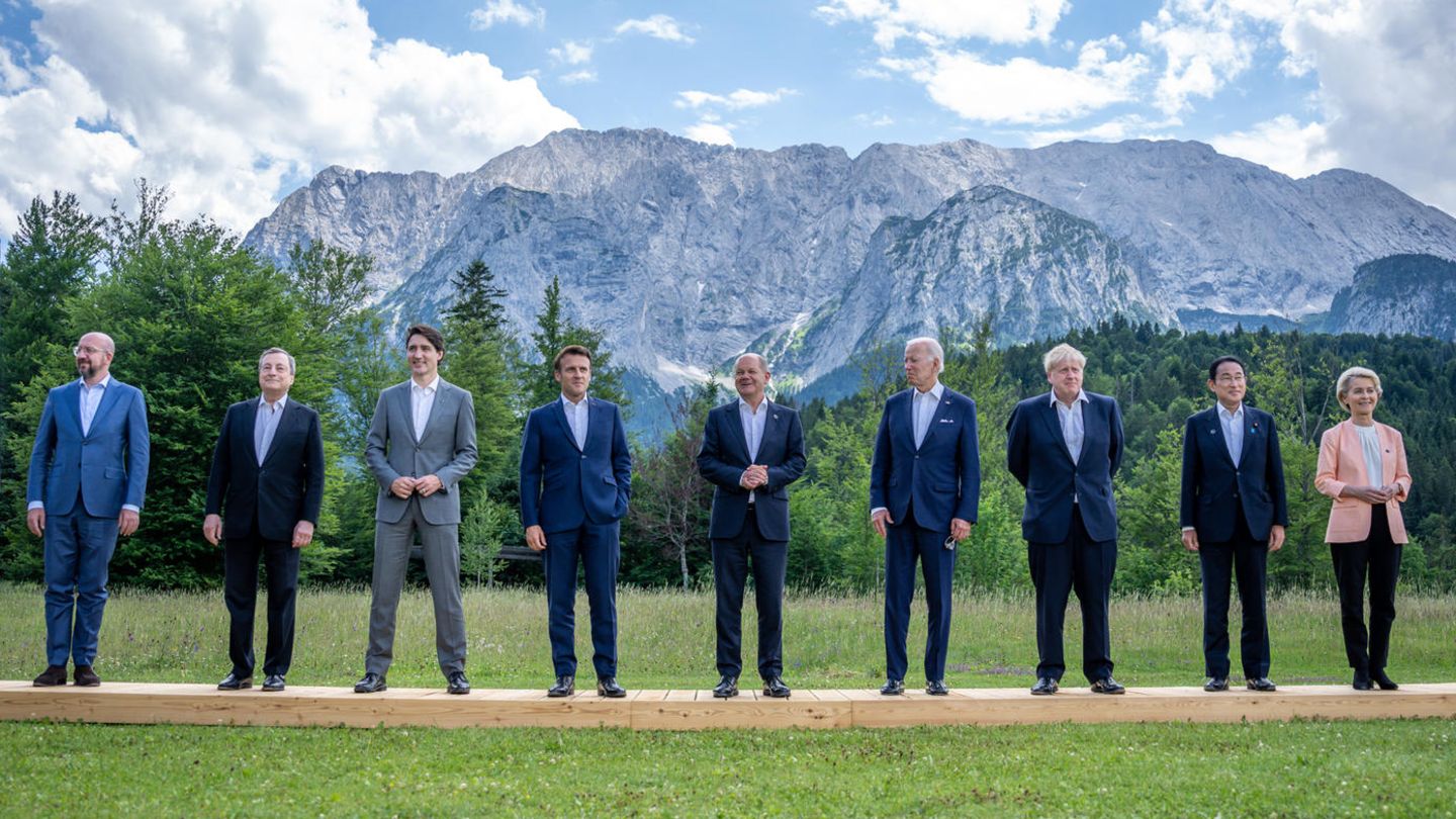 Familienfoto der G7