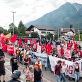 Demonstration in Garmisch-Patenkrichen