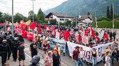 Demonstration in Garmisch-Patenkrichen