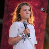 Greta Thunberg beim Glastonbury Festival