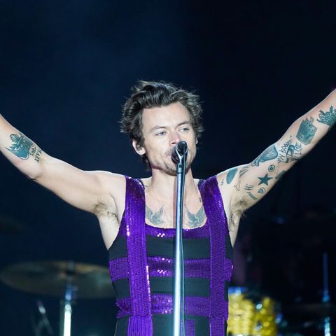 Harry Styles bei eine Auftritt in London
