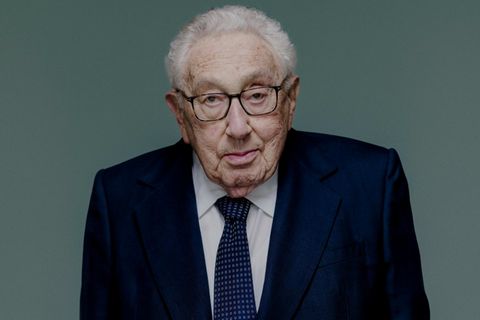 Henry Kissinger in seinem Büro in Manhattan