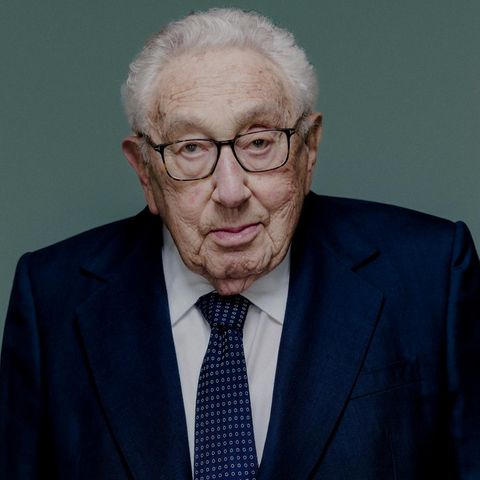 Henry Kissinger in seinem Büro in Manhattan