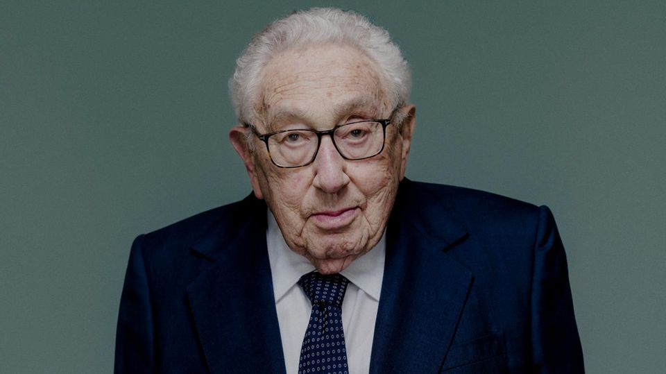 Henry Kissinger In His Manhattan Office