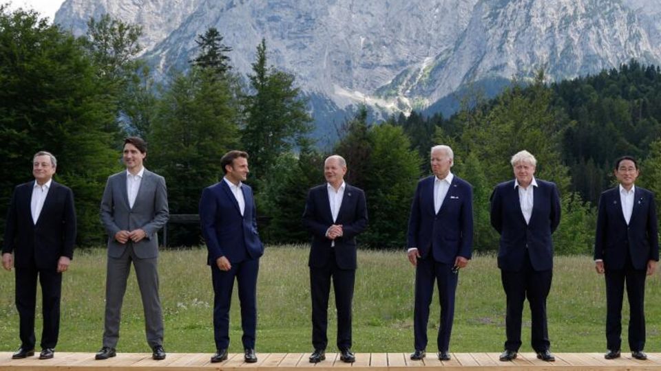 Zum Gipfeltreffen in Elmau: Die Staats-und Regierungschefs der G7