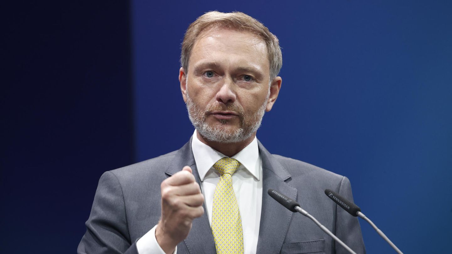 Bundesfinanzminister Christian Lindner spricht auf einer Veranstaltung