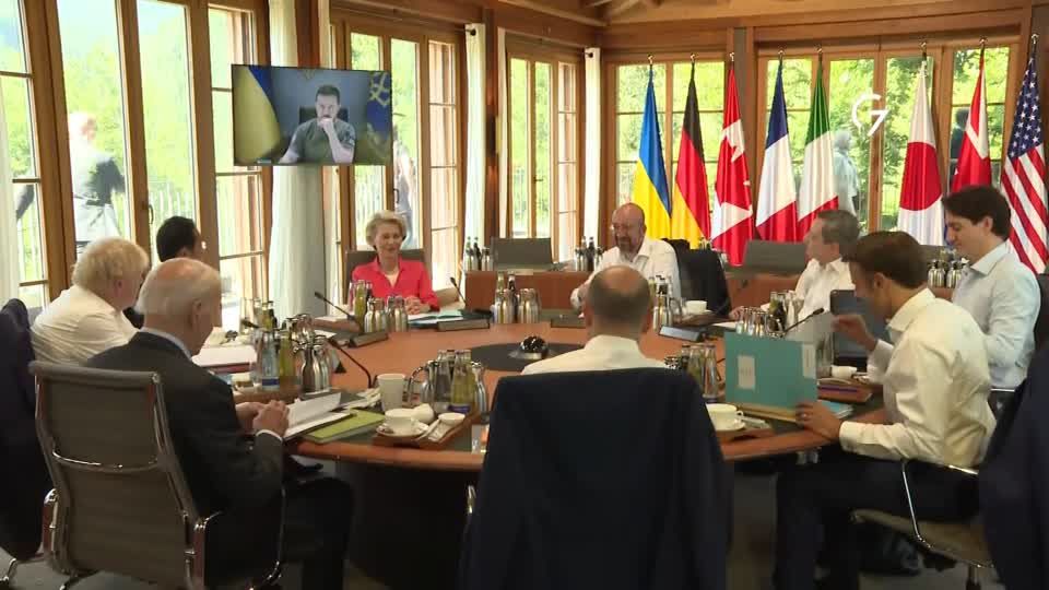 Video: Selenskyj bittet G7 um umfangreiche Hilfe