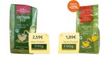 Auch der Grüne Tee der Marke Westminster ist bei Aldi Nord nur scheinbar günstiger geworden. Denn der niedrigere Preis geht mit deutlich weniger Inhalt einher, unterm Strich kostet das Gramm Tee über ein Fünftel mehr. Laut Aldi Nord handelt es sich bei der Schrumpfpackung um einen mehrwöchigen Test "in sechs ausgewählten Regionen". Die größere Packung soll bald wieder überall verfügbar sein. Mal sehen, zu welchem Preis...