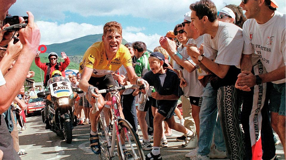 Jan Ullrich bei seinem Sieg der Tour de France 1997