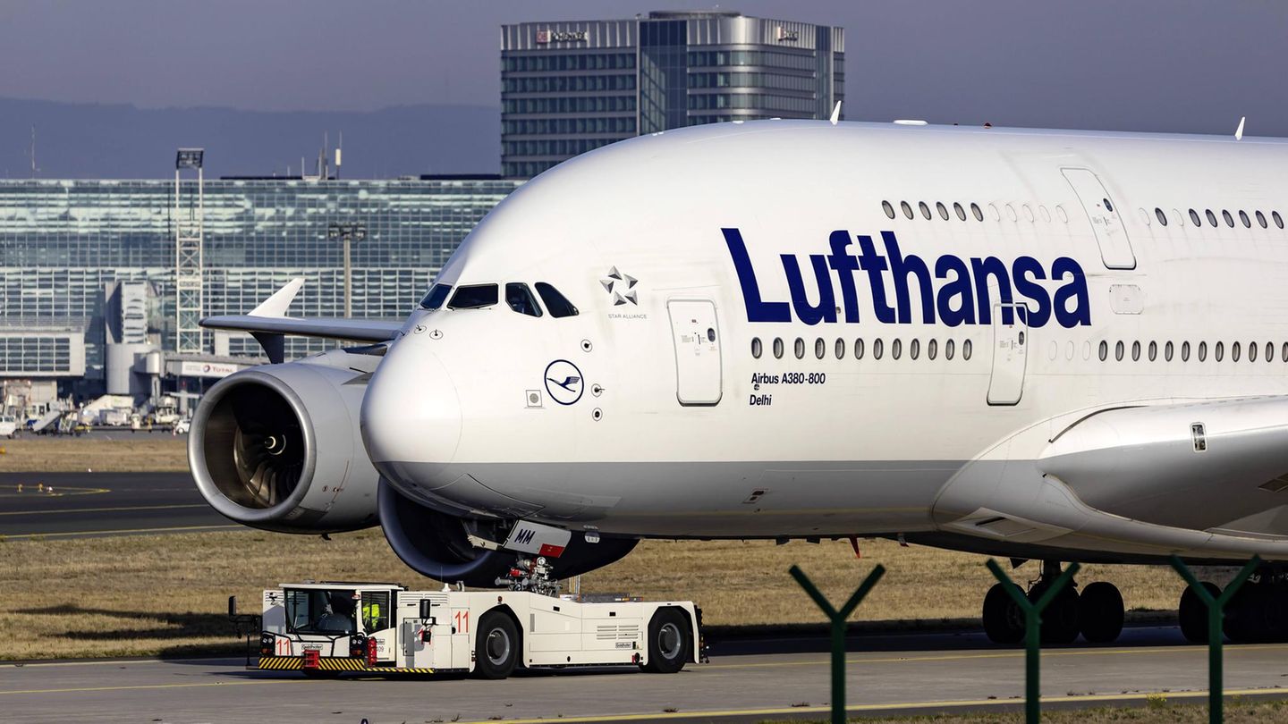 Airbus A380 der Lufthansa
