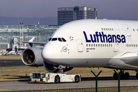 Airbus A380 der Lufthansa