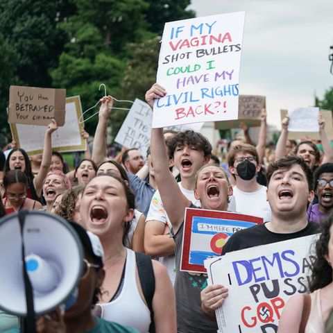 Pro-Choice Demonstranten in Washington