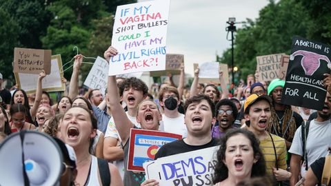 Pro-Choice Demonstranten in Washington