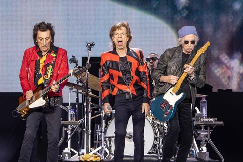Ronnie Wood, Mick Jagger und Keith Richards von den Rolling Stones
